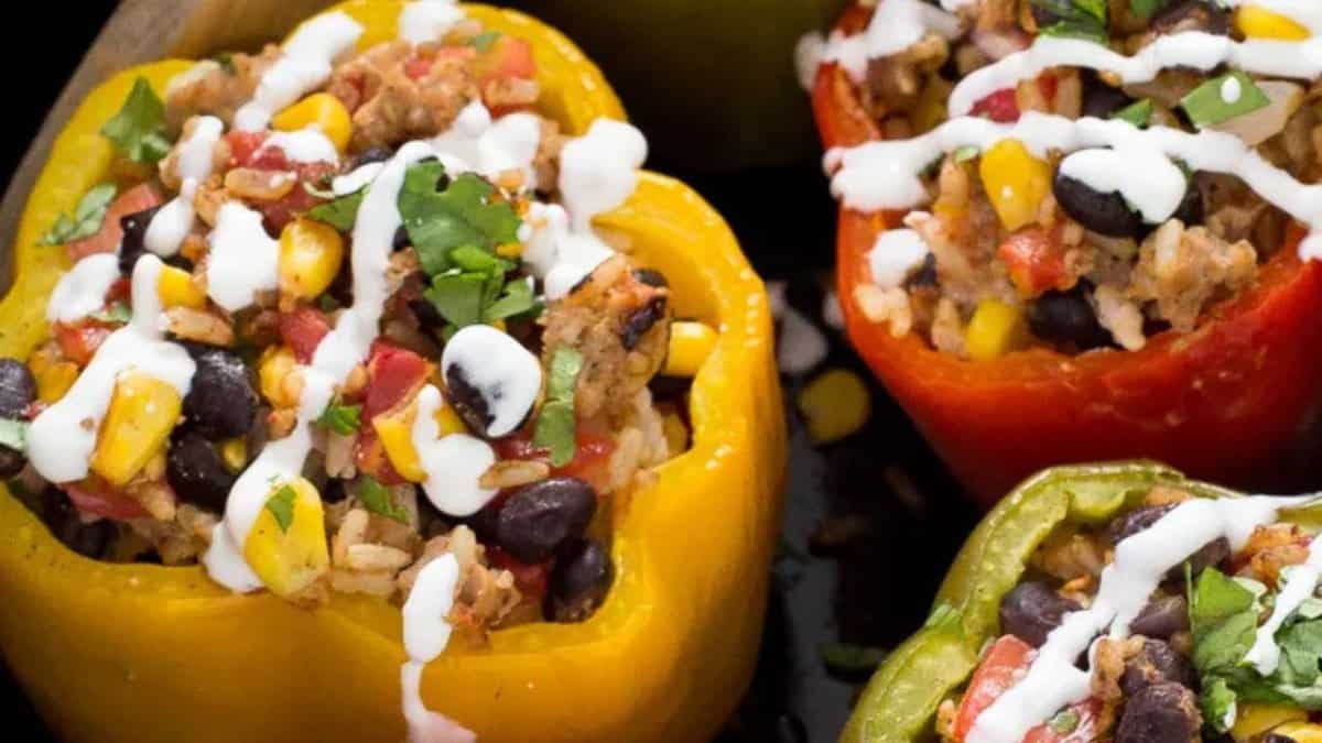 Slow Cooker Stuffed Peppers.