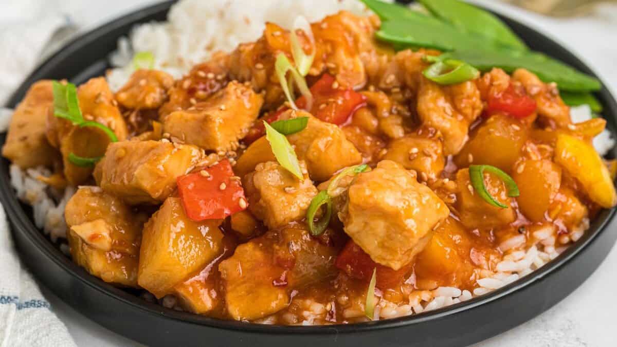 Slow Cooker Sweet and Sour Chicken.
