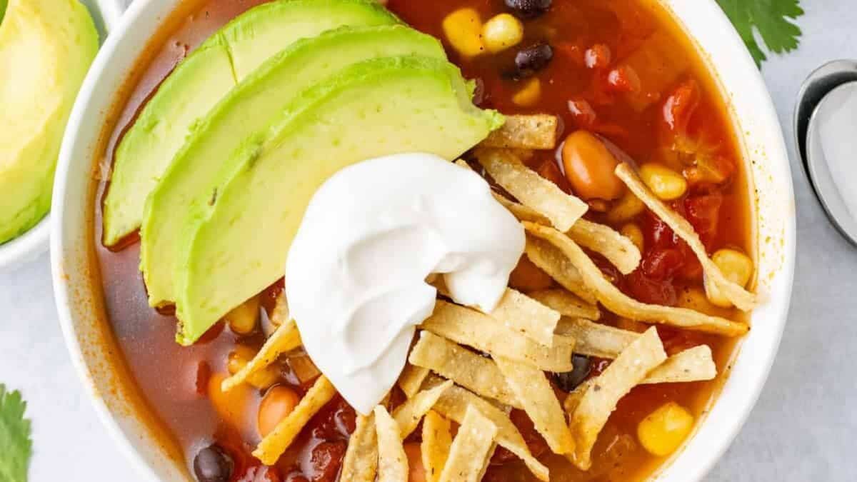 Slow Cooker Tortilla Soup.