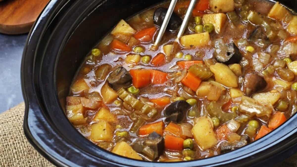 Slow Cooker Vegan Stew.