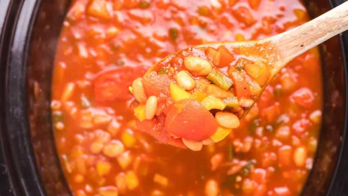 Slow Cooker Vegetarian Chili.