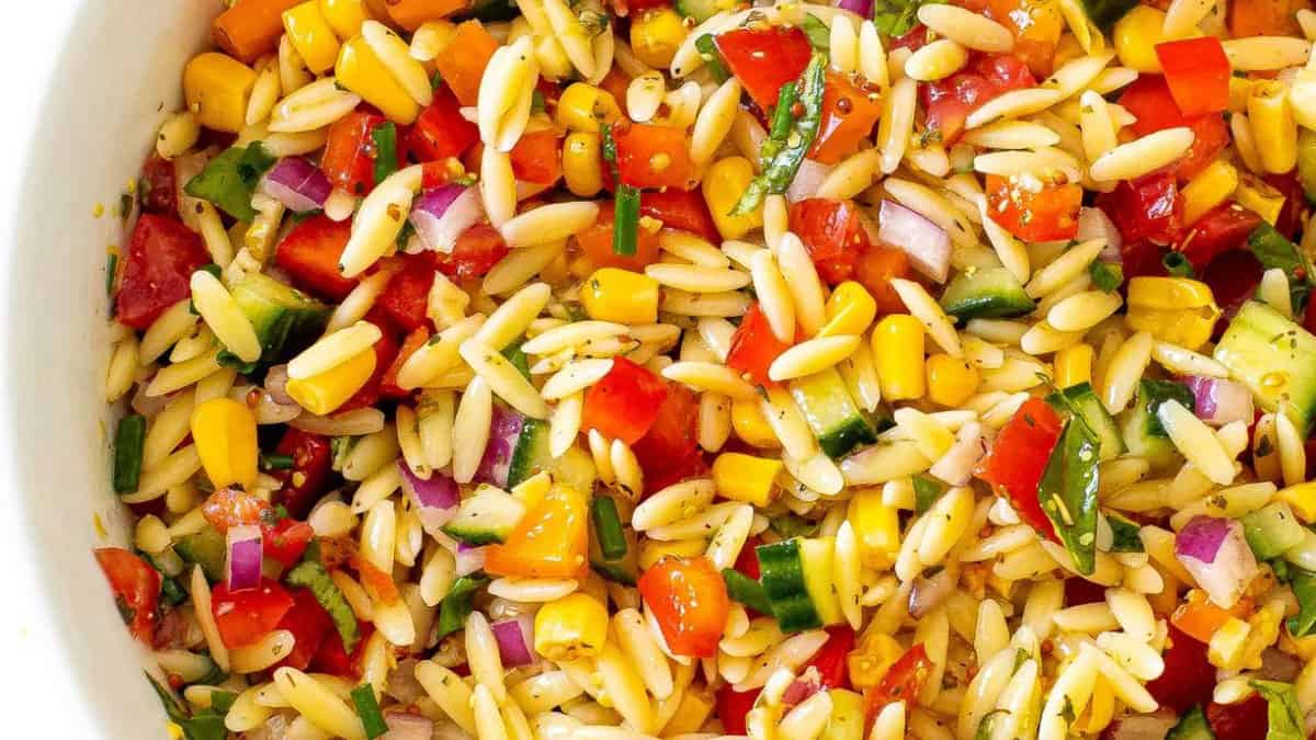 Summer Orzo Pasta Salad.
