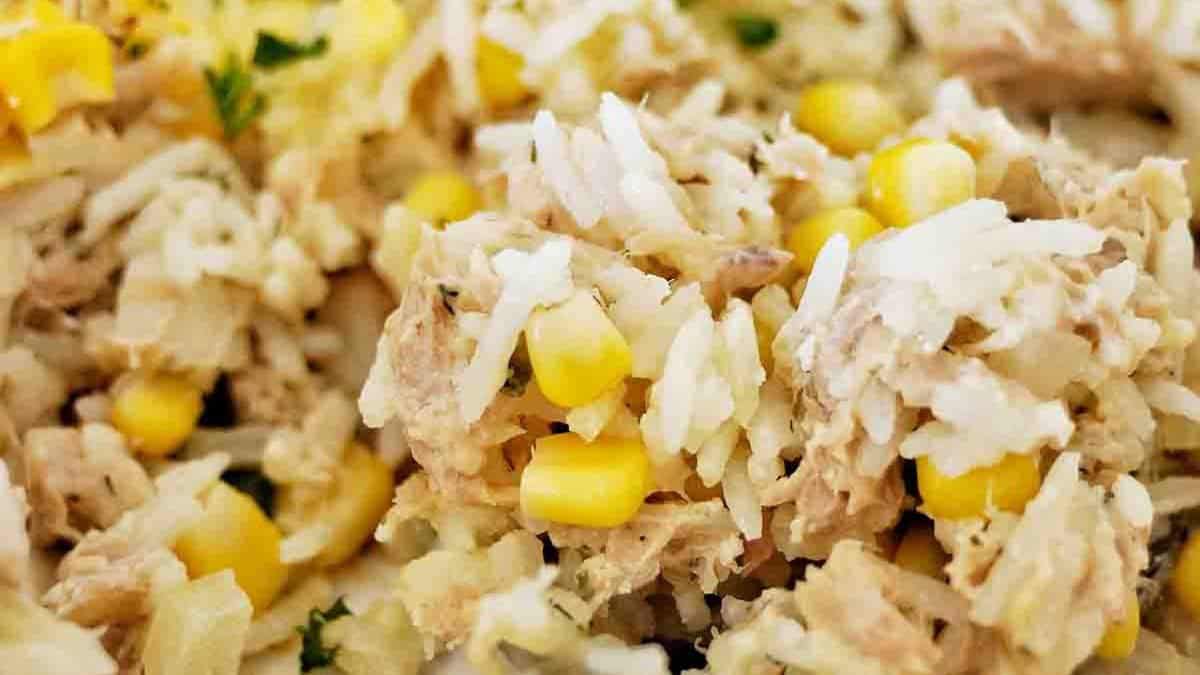 Tuna And Rice Casserole.