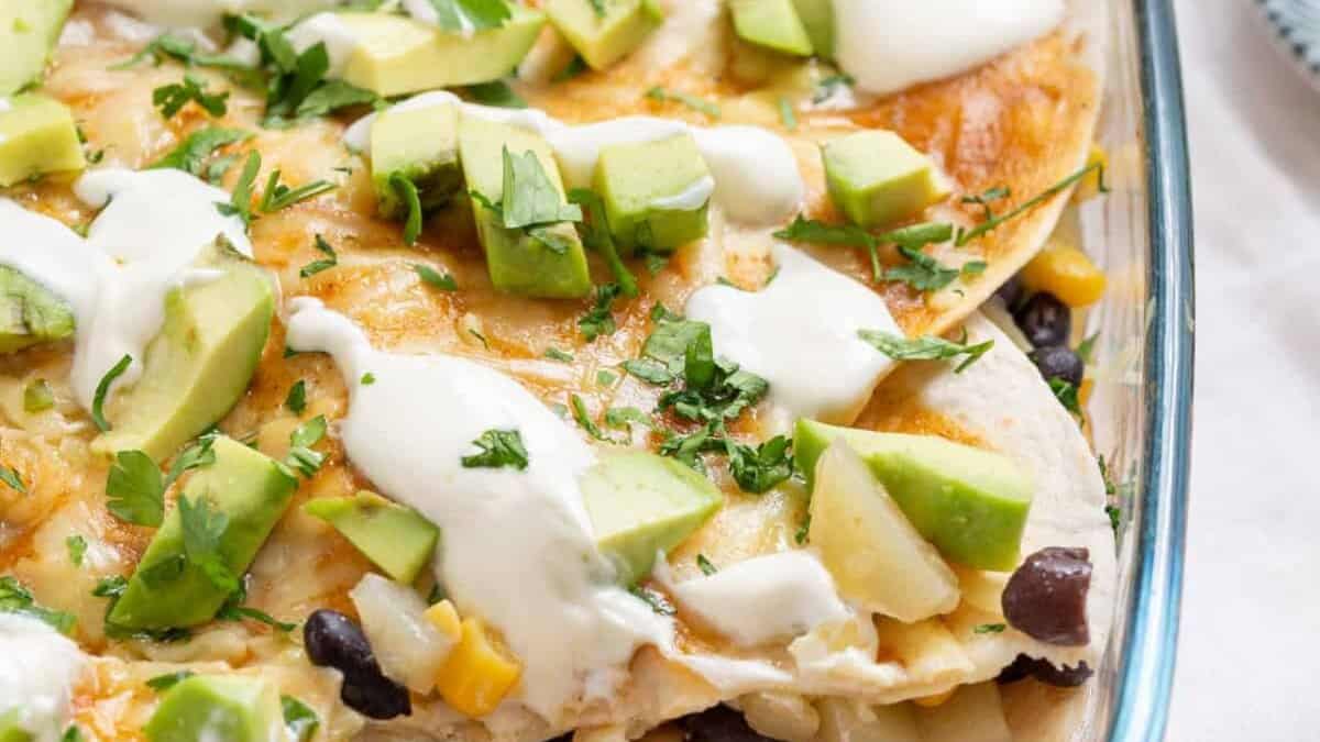 Vegetarian Enchilada Casserole.