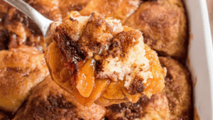 Peach cobbler.