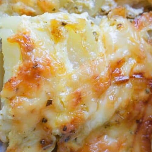 Potato egg casserole.