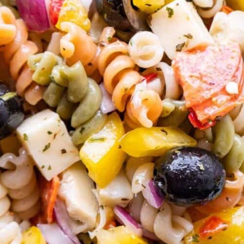 Pepperoni pasta salad.
