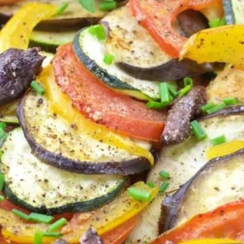 Baked ratatouille.