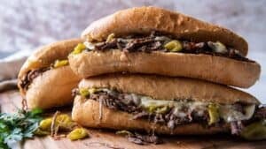 Italian beef sandwiches.