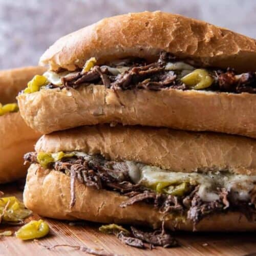 Italian beef sandwiches.
