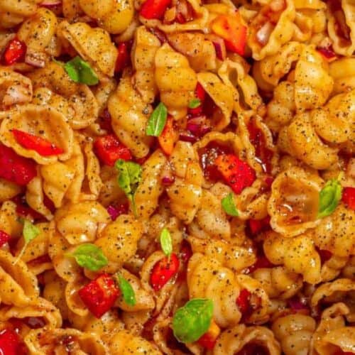 Curry noodle salad.