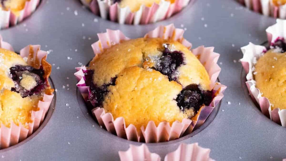 Mini blueberry muffins.