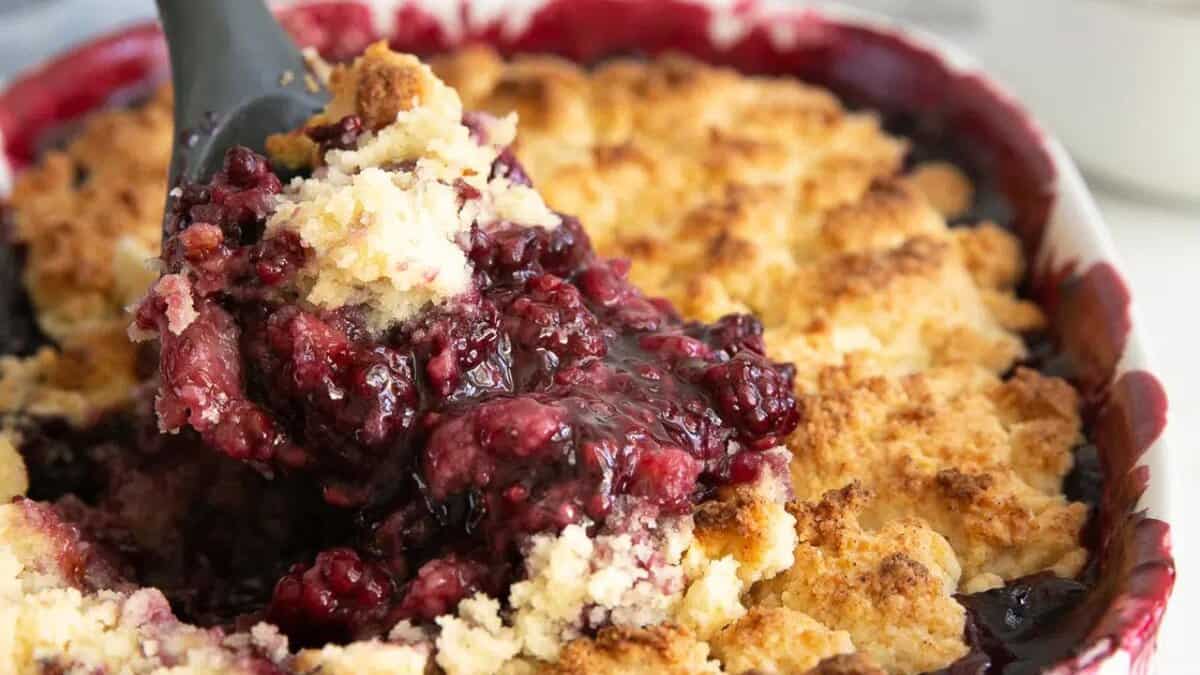Blackberry Cobbler.