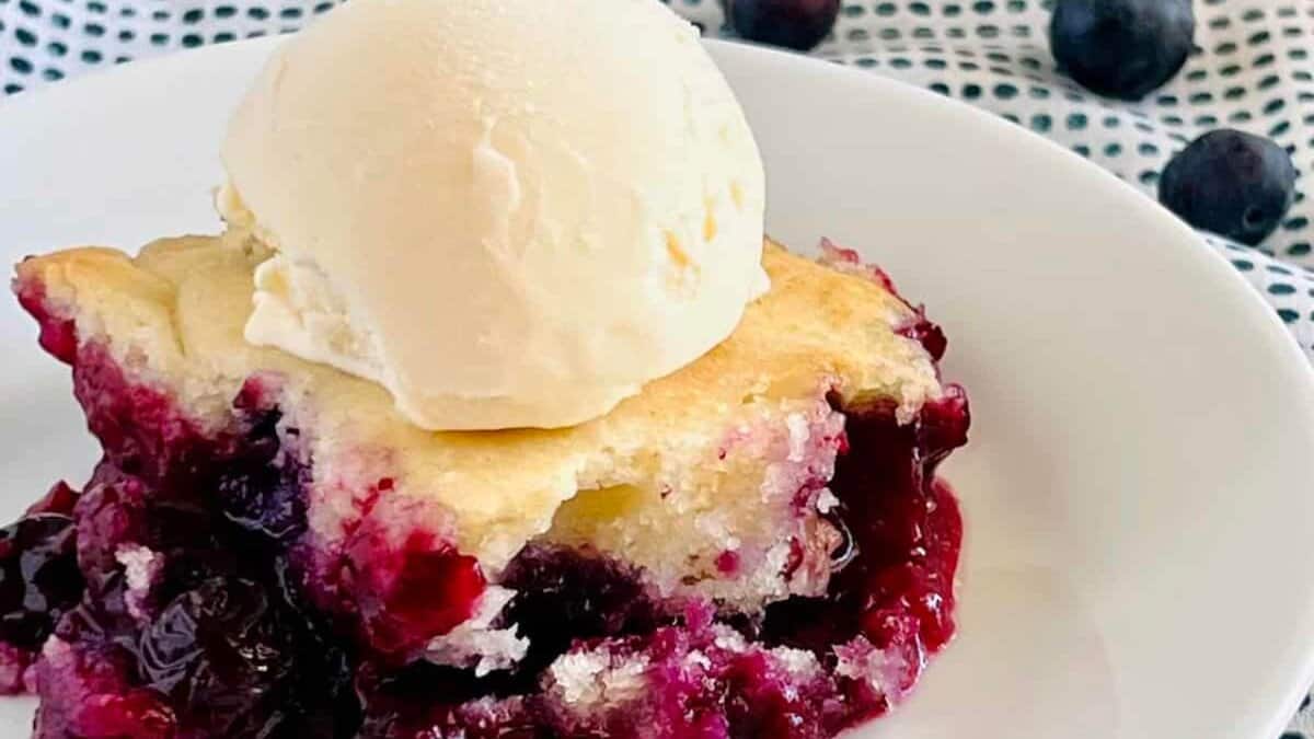 Blueberry Cobbler.