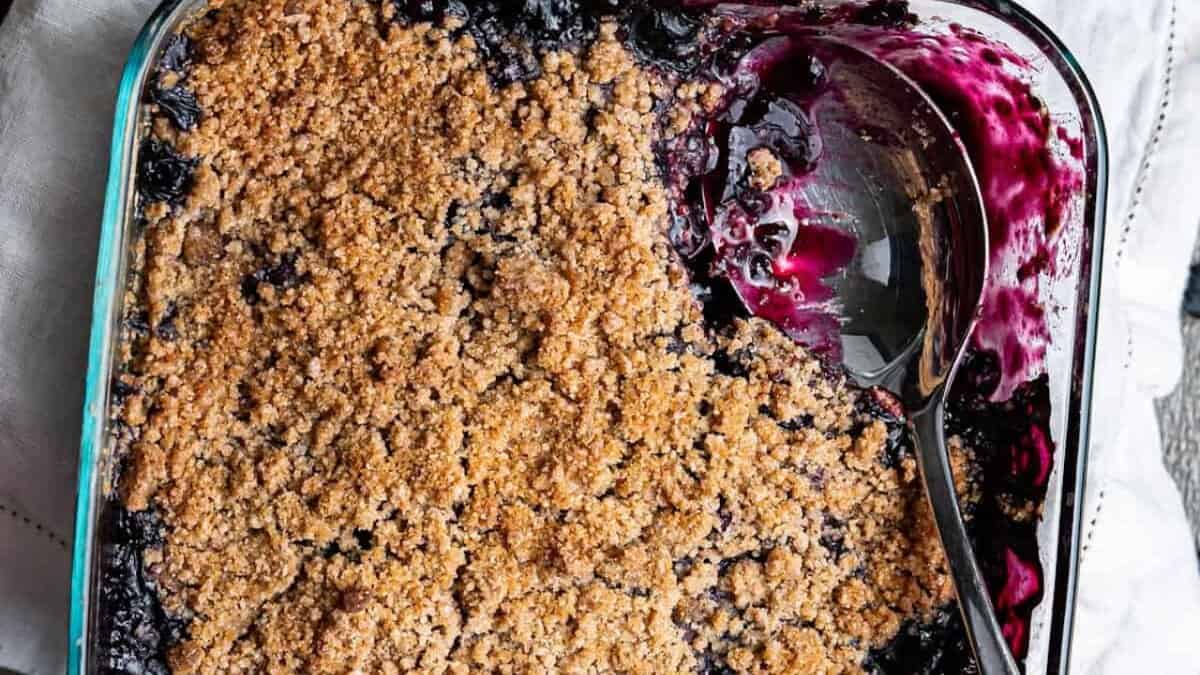 Blueberry Crumble.