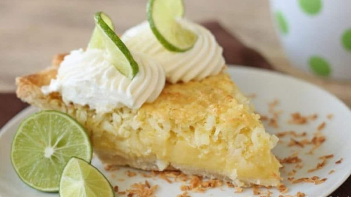 Lime Coconut Pie.