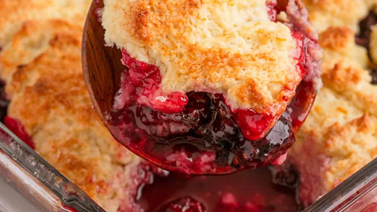 Old Fashioned Blackberry Cobbler.