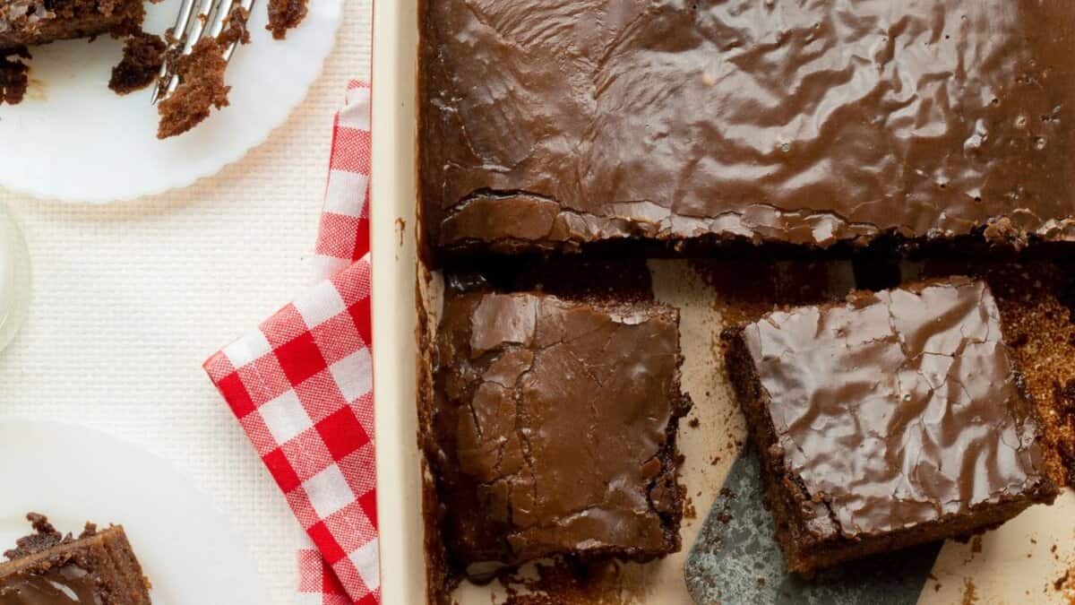 Old Fashioned Southern Chocolate Coca Cola Cake.