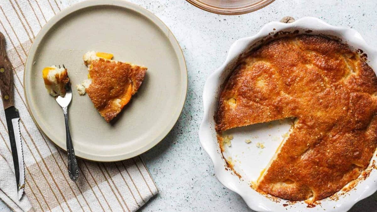 Peach Cobbler.