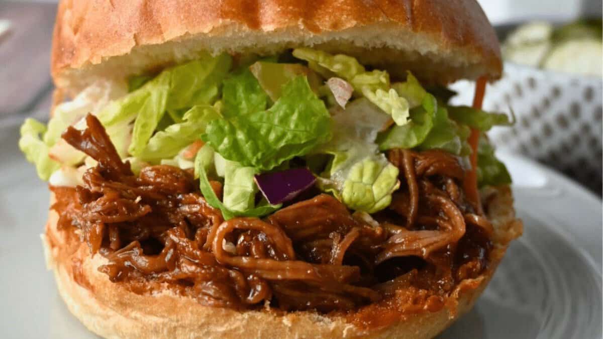Pulled BBQ Brisket Slow Cooker.
