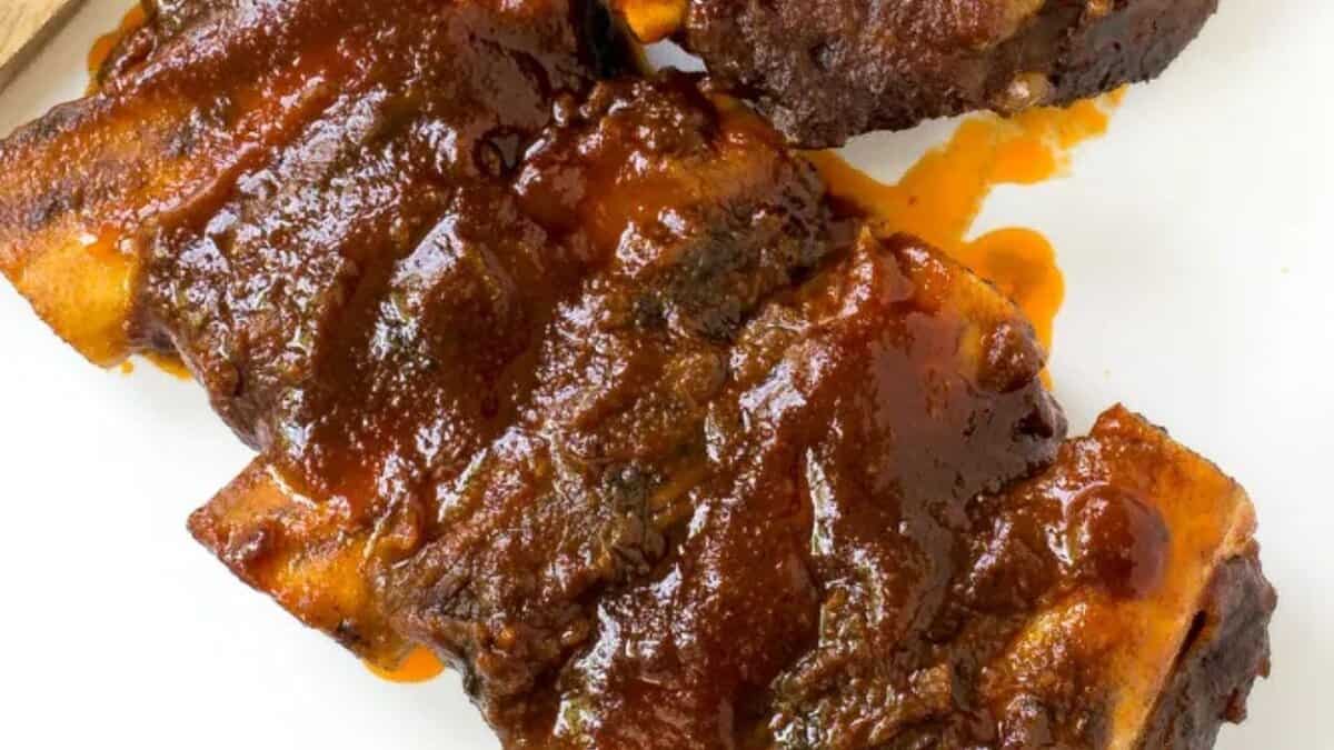 Slow Cooker Barbecue Ribs.