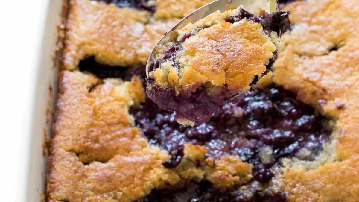 Southern Blueberry Cobbler.