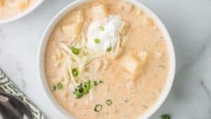Slow cooker potato soup.