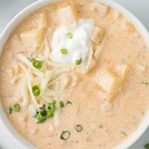 Slow cooker potato soup.