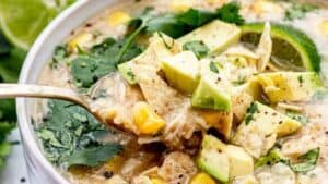 White chicken chili.