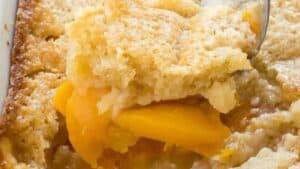 Peach cobbler.