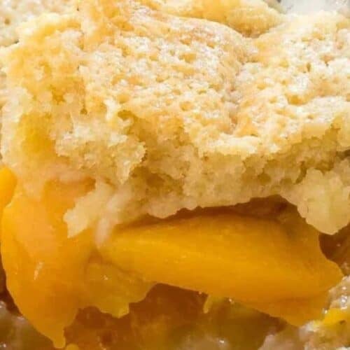 Peach cobbler.