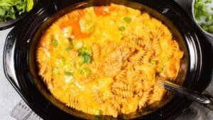 Chicken enchilada pasta.