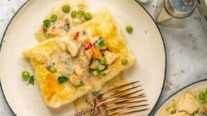 Chicken a la king.