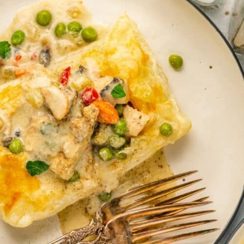 Chicken a la king.