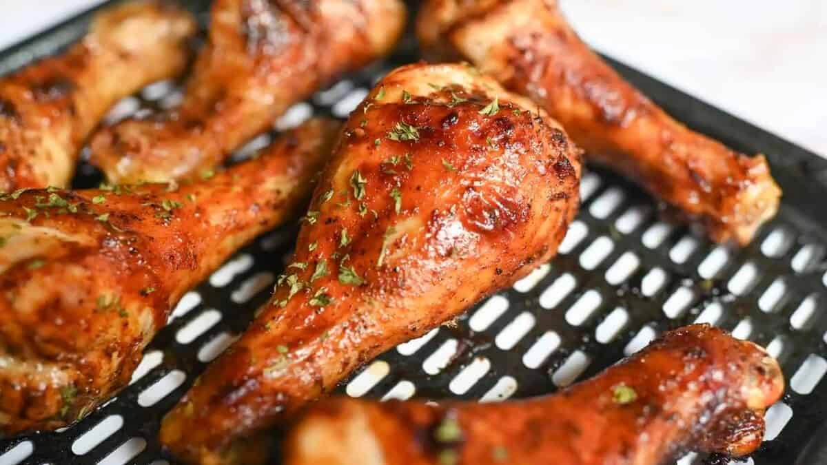 Air Fryer BBQ Chicken Legs.