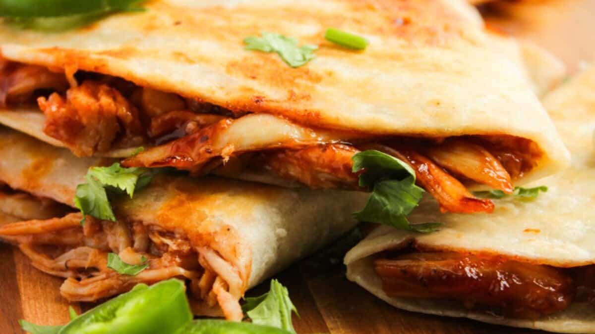 BBQ Chicken Quesadillas.
