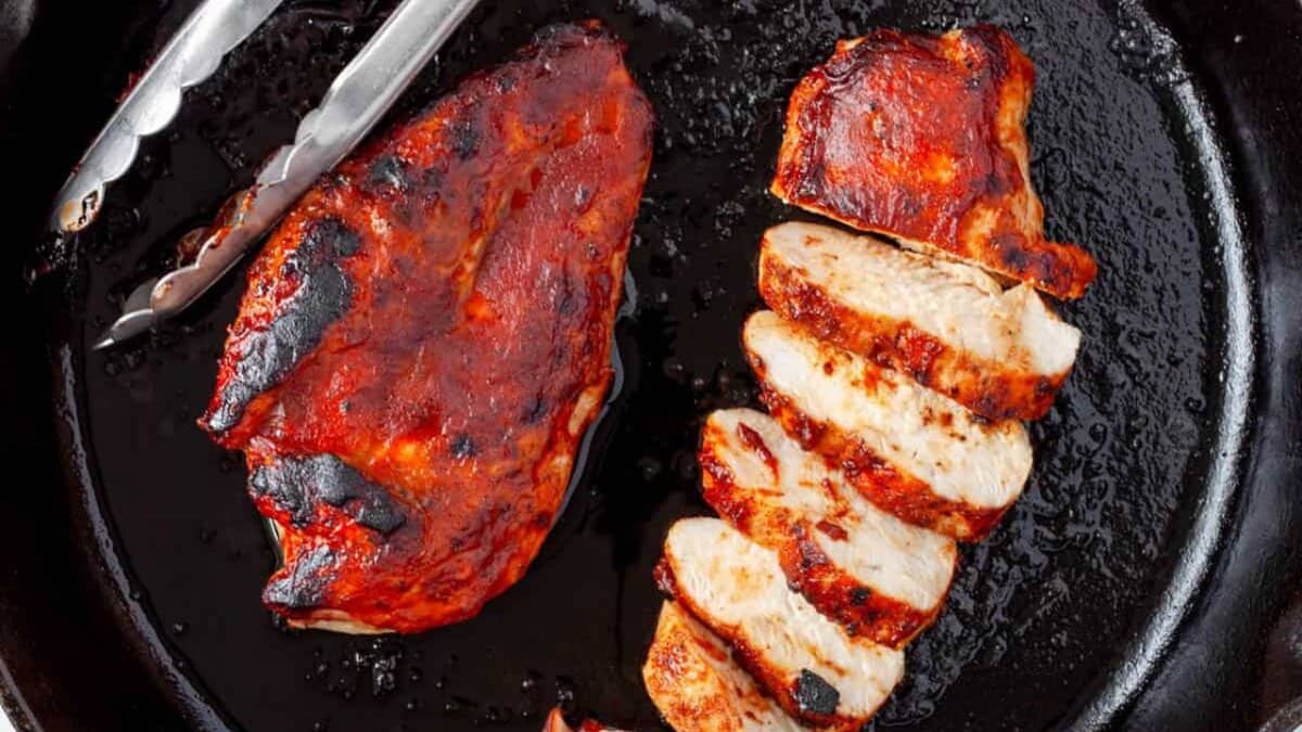 Cast Iron BBQ Chicken Breast.