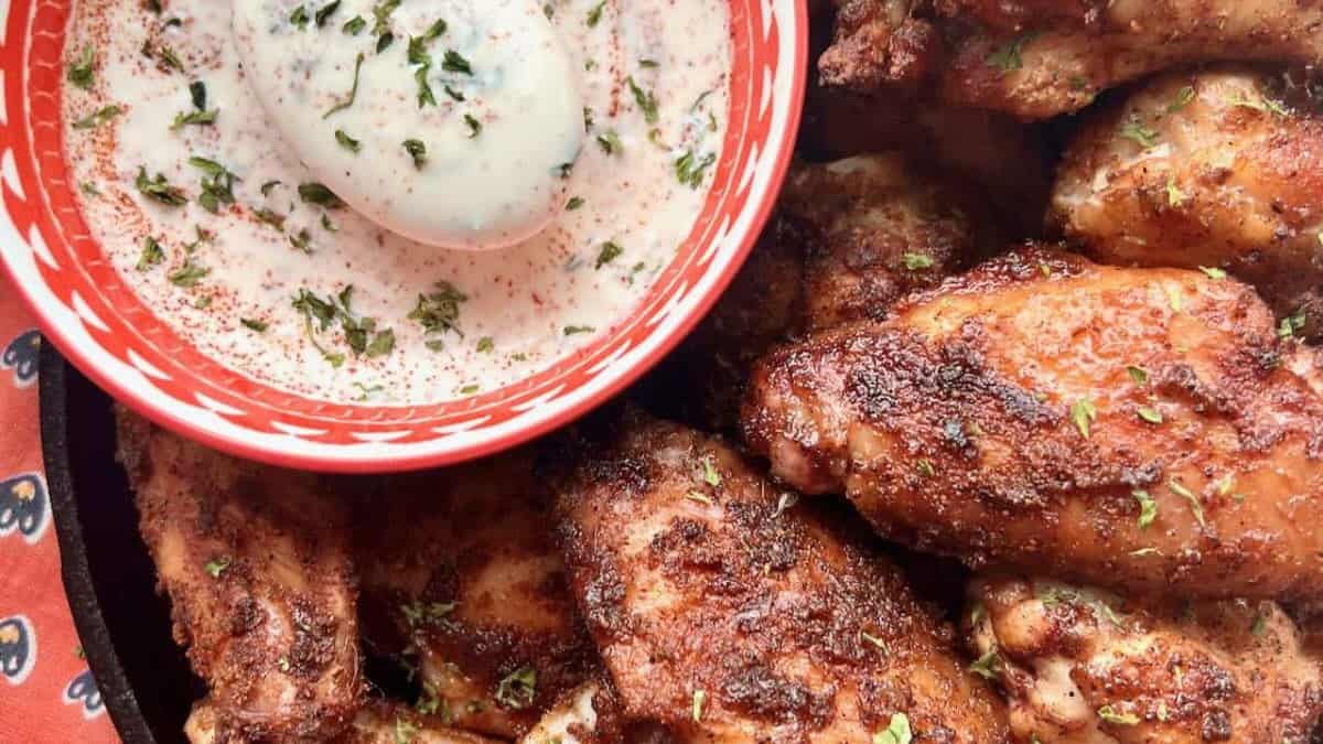Crispy Smoked Chicken Wings.