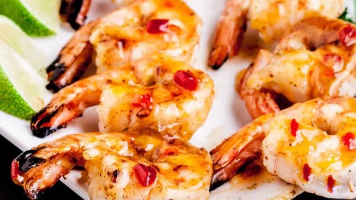Grilled Shrimp Kabobs (Skewers).