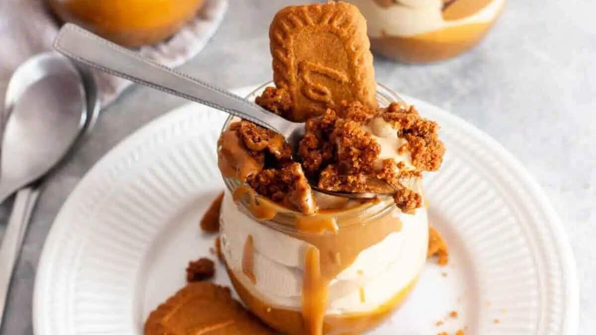 No-Bake Biscoff Cheesecake Cups.