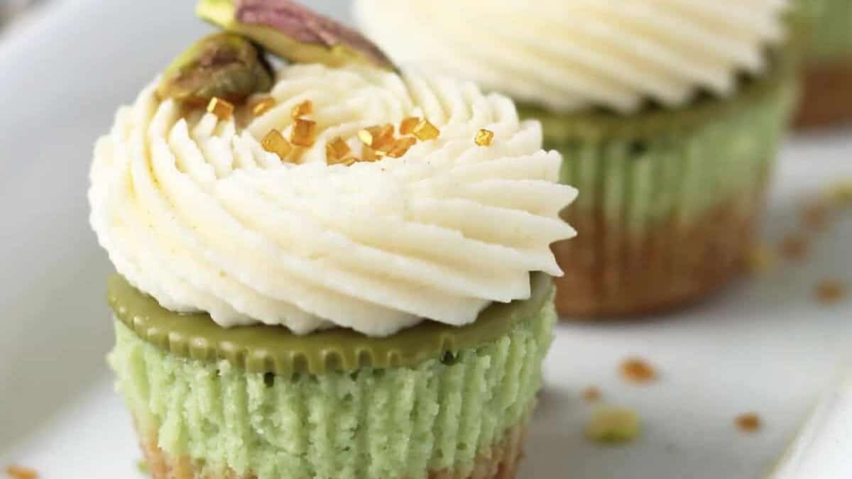 Pistachio Cheesecake Bites.