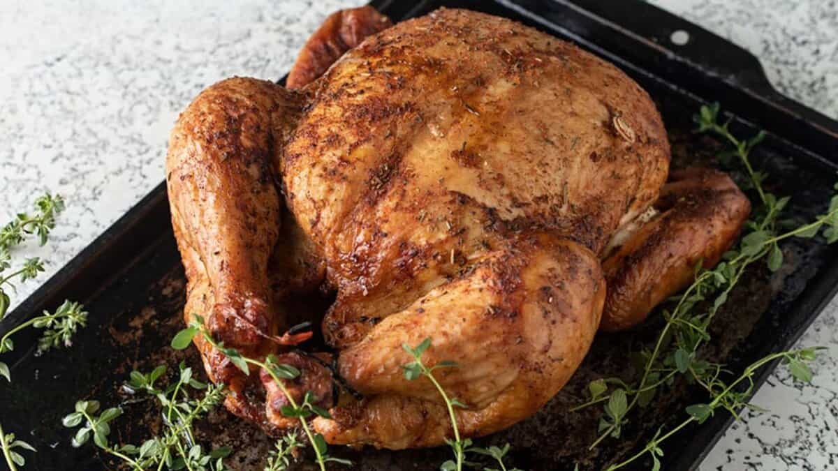 Smoked Whole Chicken.