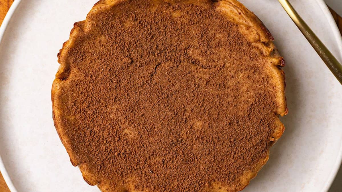 Snickerdoodle Cottage Cheese Cheesecake.