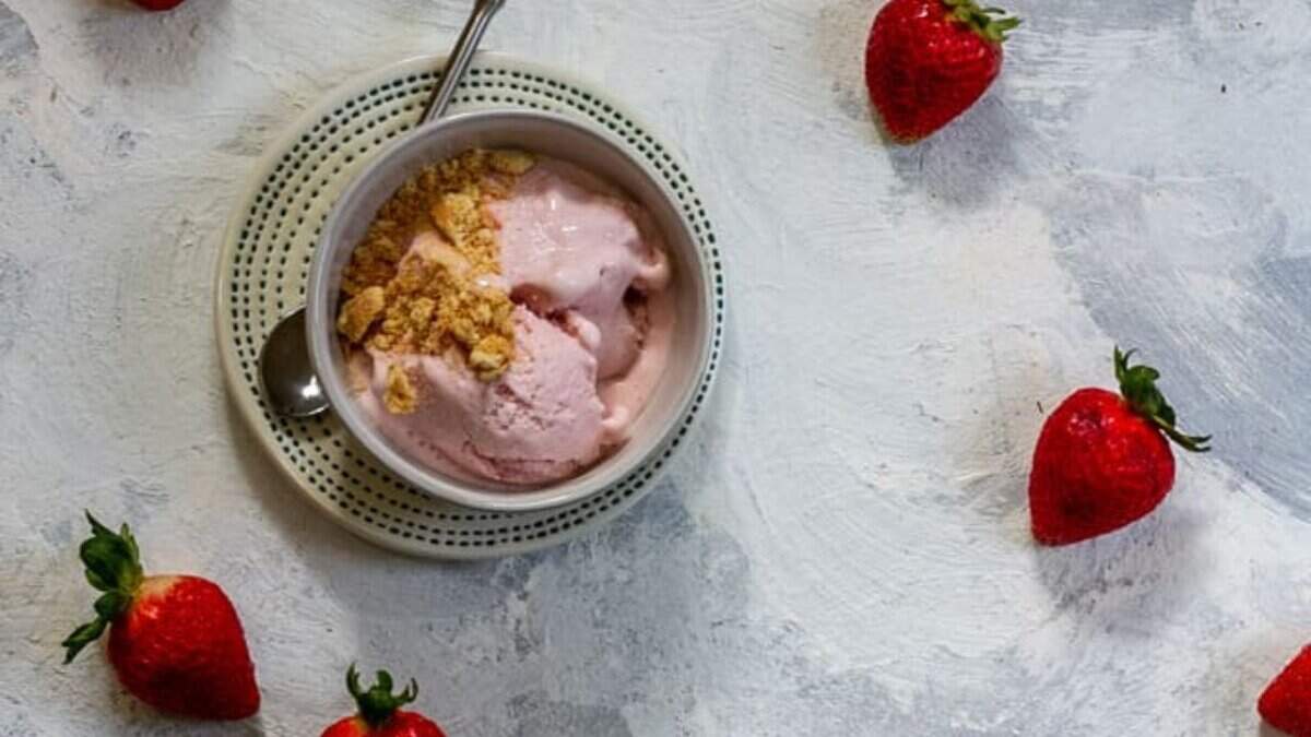 Strawberry Cheesecake Ice Cream.