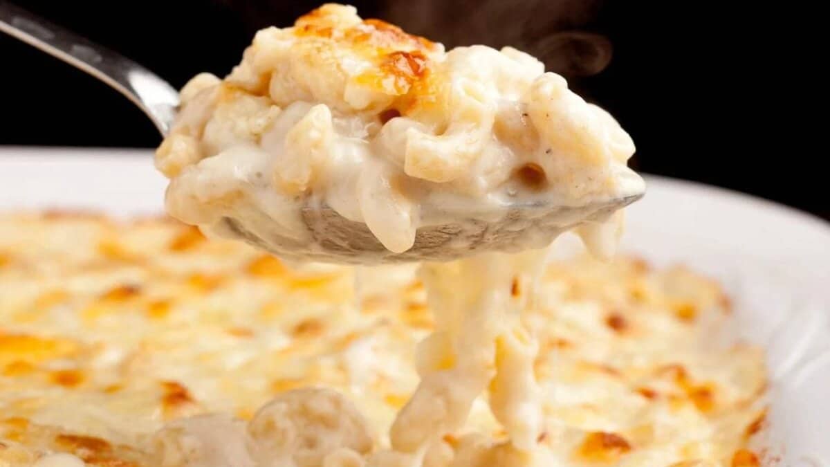 White Cheddar Mac and Cheese.