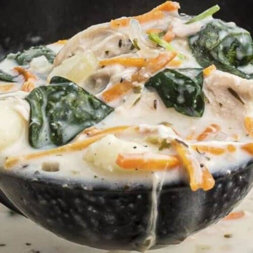 Chicken gnocchi soup.