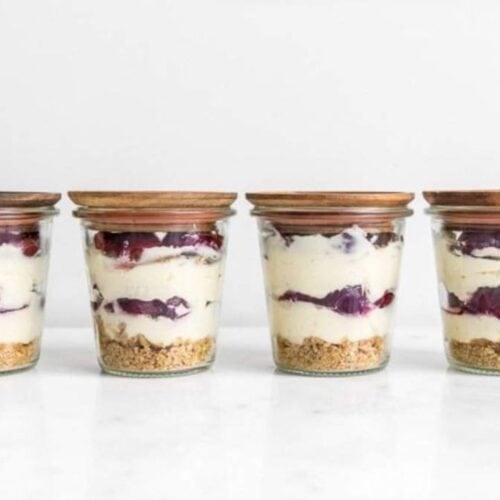 Cheesecake jars.