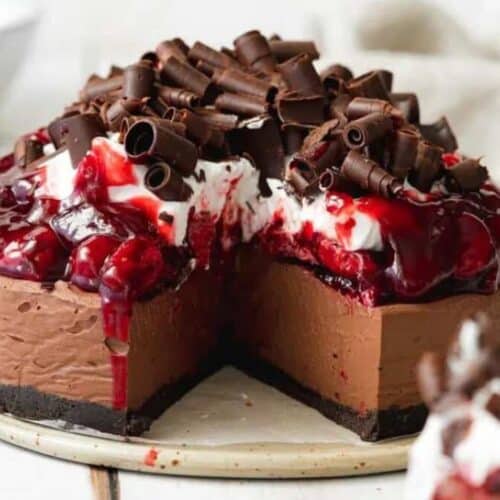 Black forest cherry cheesecake.