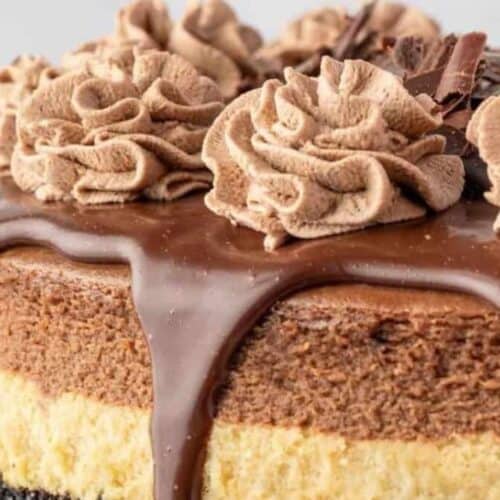 Mocha cheesecake.