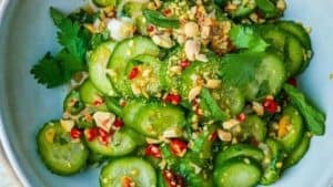 Thai cucumber salad.